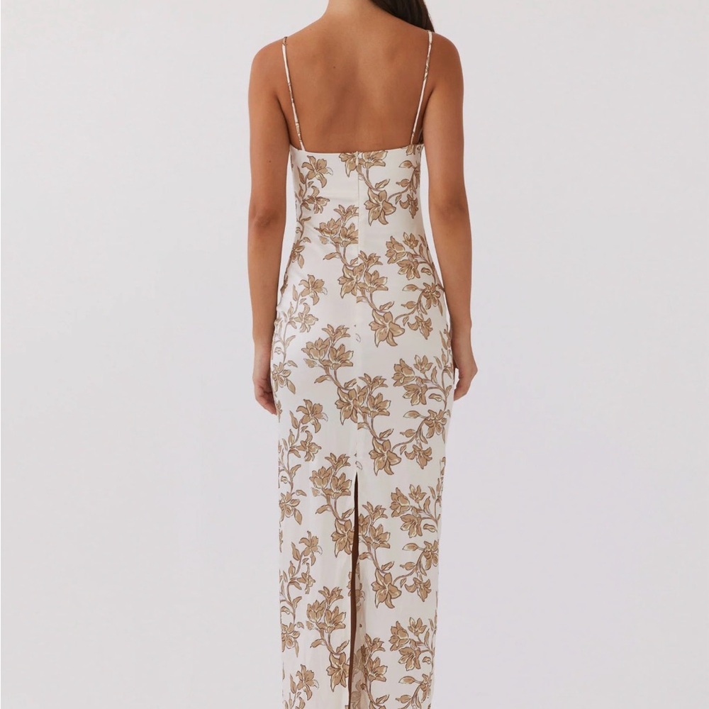 Peppermayo Lara Satin Maxi Dress - Hazel Bloom - Picture 4 of 8